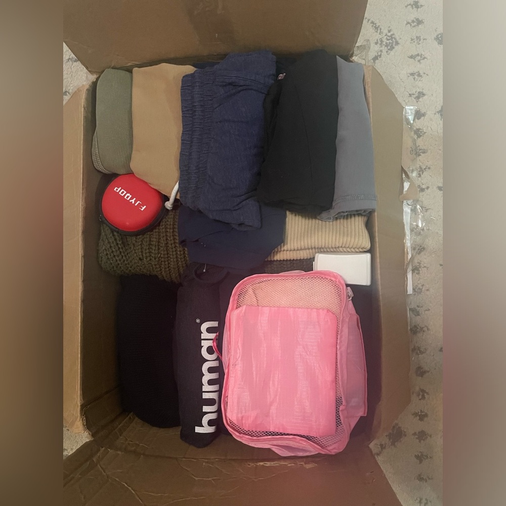 Box of clothes for Mira!